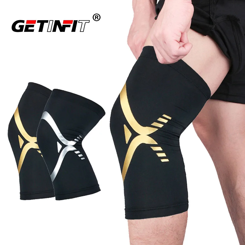 

Getinfit 1PCS Knee Support Outdoor Sports Knee Pad Basketball Football Running Wrap Prevent Leg Muscle Strain Protector Brace