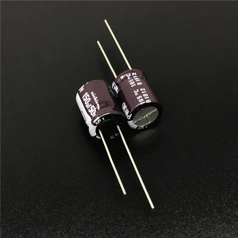 

10pcs/100pcs 150uF 50V NICHICON PW Series 10x13mm Low Impedance Long Life 50V150uF Aluminum Electrolytic capacitor