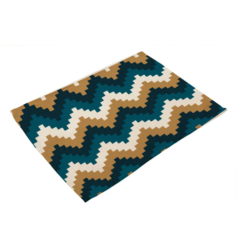 Новый геометрический узор Кухня столовых подставка обеденный Коврики на стол из