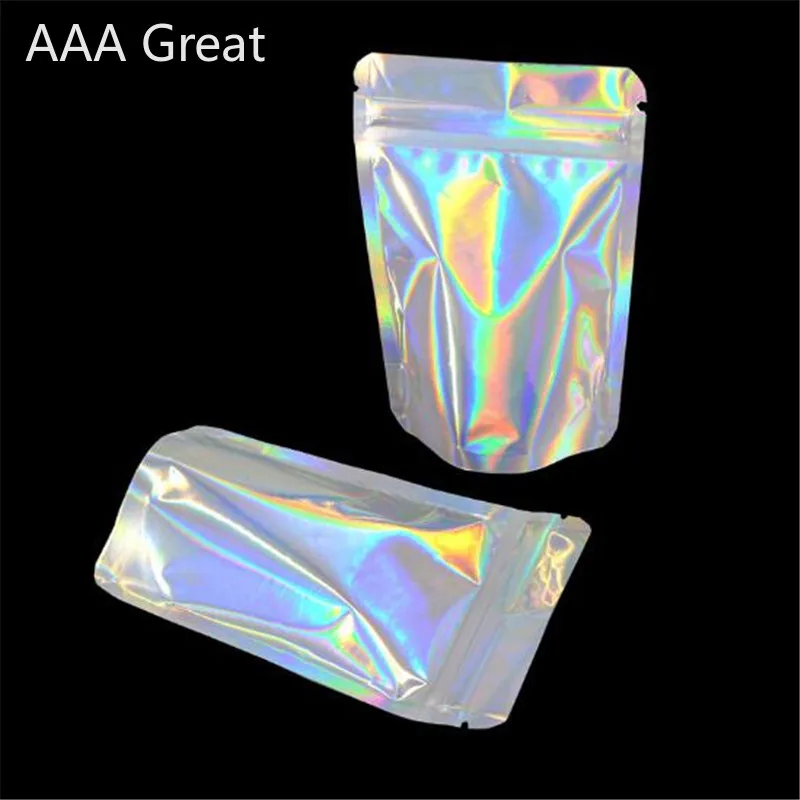 Сумка на молнии из алюминиевой фольги 100 шт. разноцветная сумка для длительного