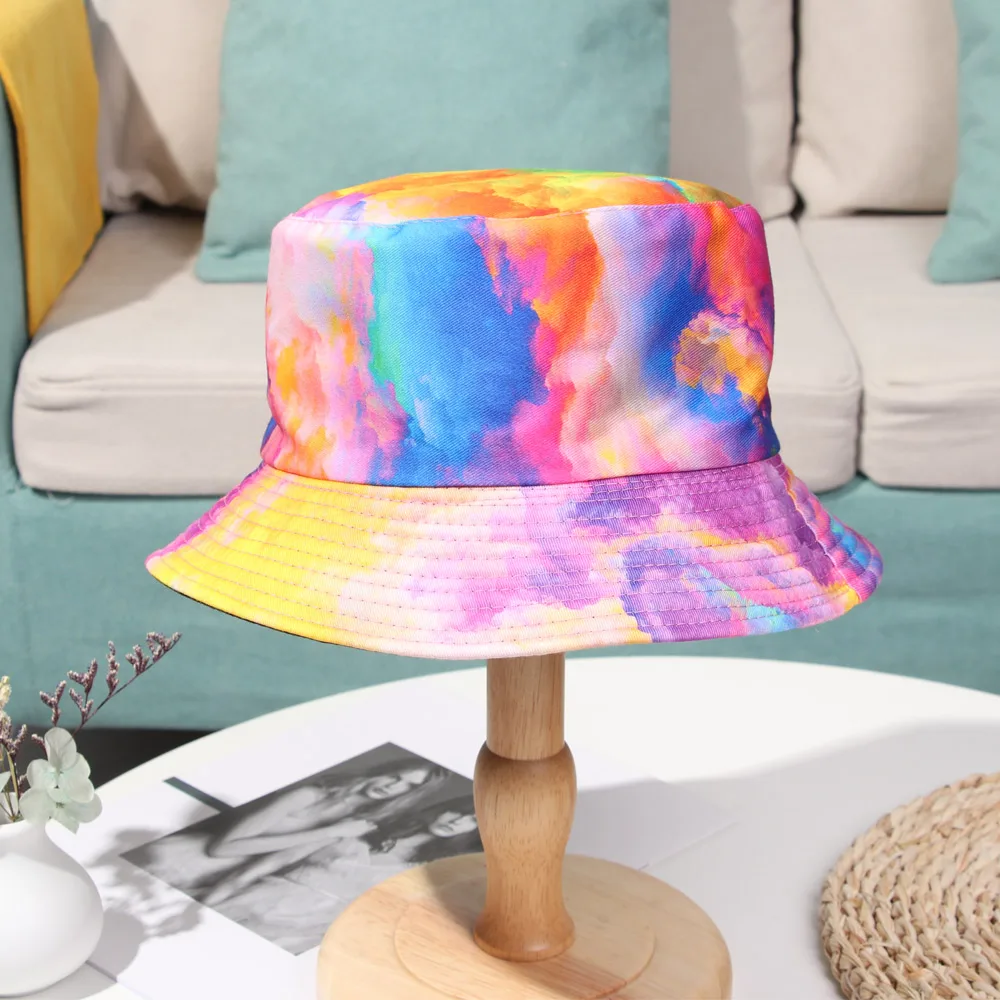 Новые весенние ведро вареный в рыбацком стиле Шапки Реверсивный двусторонняя