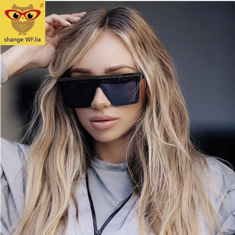 Женские квадратные солнцезащитные очки большого размера брендовые Роскошные