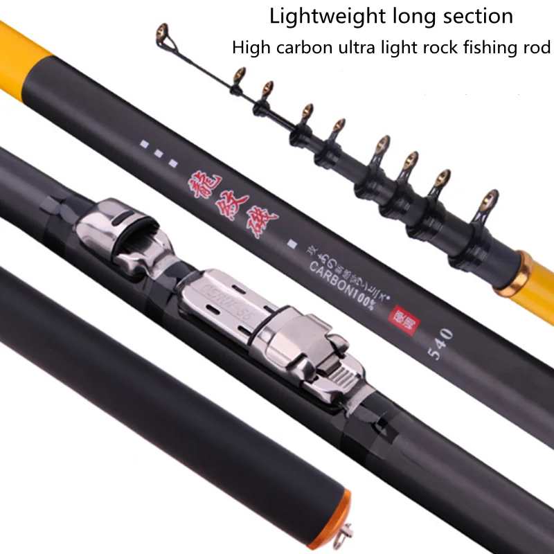 

3,6 м 4,5 М 5,4 м 6,3 м углеродное волокно телескопическая удочка вращающийся портативный ультра-светильник Жесткий Удочка морская Удочка на откр...