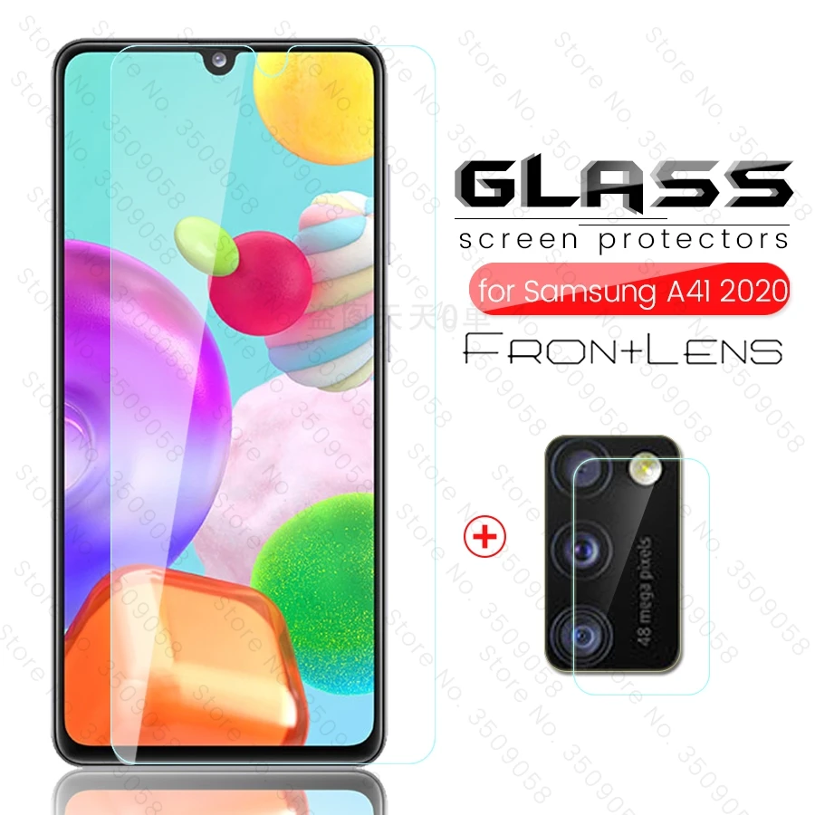 Стекло 2 в 1 для объектива камеры samsung gelaxi a 41 Защитная пленка galaxy a41 2020 дюйма