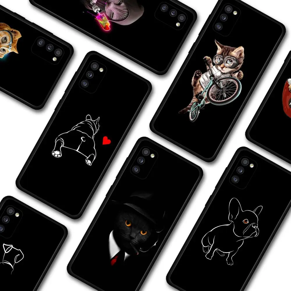 

French Bulldog Phone Case For Samsung A91 A72 A71 A52 A51 A42 A41 A32 A31 A21s A21 A12 A11 A02s A02 A01 Silicone Cover Fundas