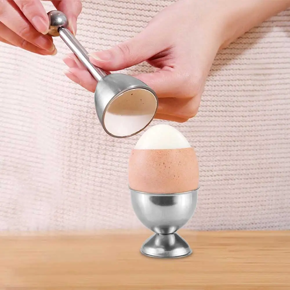 Креативный кухонный нож для Столовых Яиц ракушек Серебряный нокер яиц вареное из
