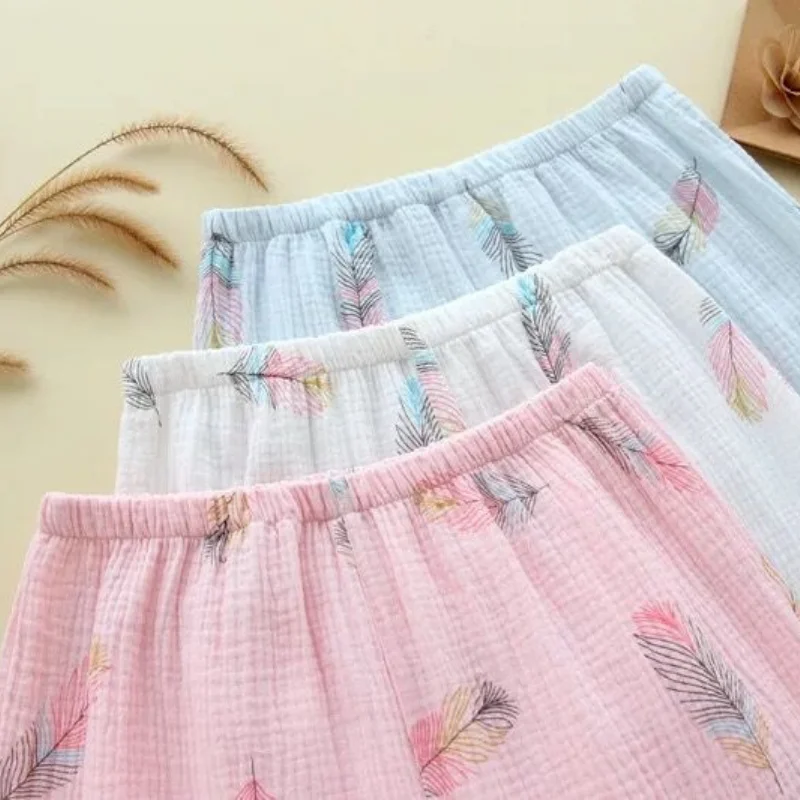 Пижама женская длинная с отложным воротником и короткими рукавами | Женская