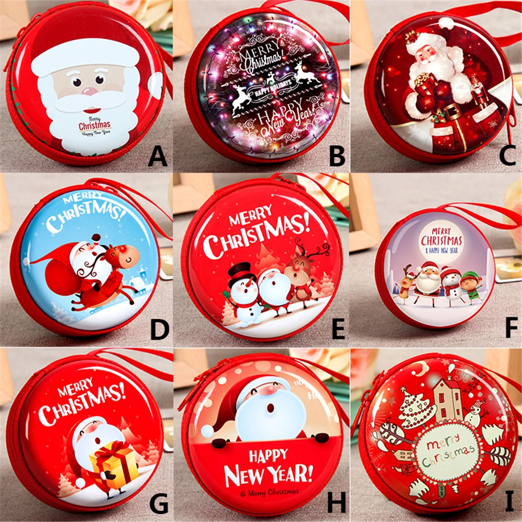 20181 Мини Рождественская маленькая коробка для хранения серьги в виде монет