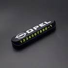 1 шт. автомобильный Стайлинг карточка с телефоном для временной парковки номер карты Стикеры для Защитные чехлы для сидений, сшитые специально для Opel Astra H G J Insignia Mokka Zafira Corsa OPC