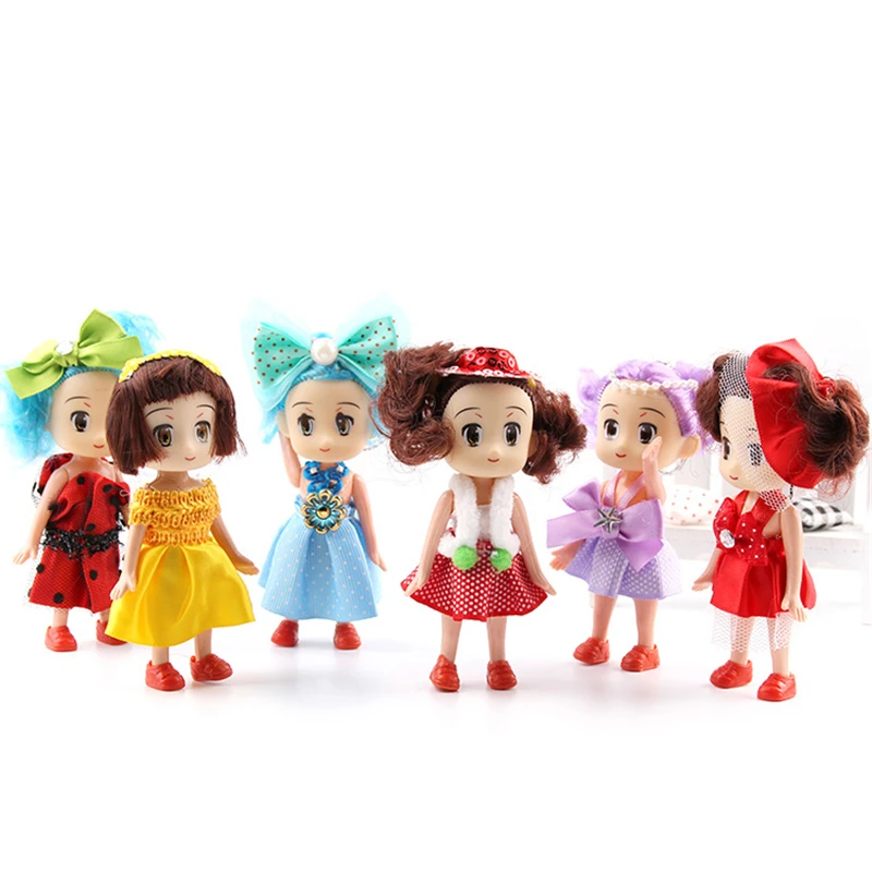 Миниатюрные путающие куклы игрушки девочка мальчик кукла 10 см голая модные для