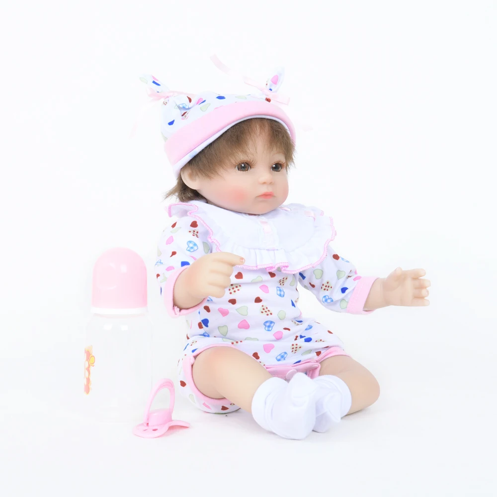 18 &quotBebe Reborn Мягкие силиконовые реалистичные игрушки для детей детские куклы Menina
