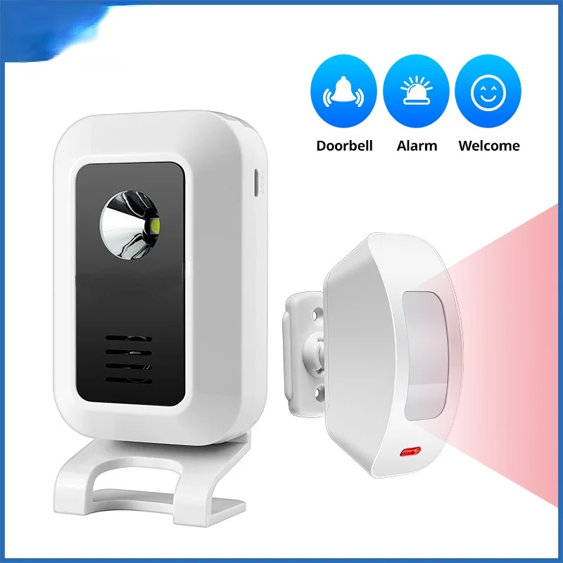 

KERUI M7 Welcome Motion Sensor Security Alarm 32 Songs DoorBell Chime Wireless Smart Home LED Night Light Door Window Store Shop