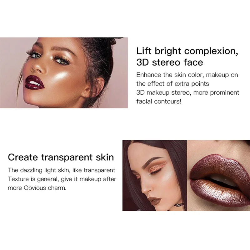 9 цветов макияж хайлайтер осветитель Контурирование осветлитель для лица