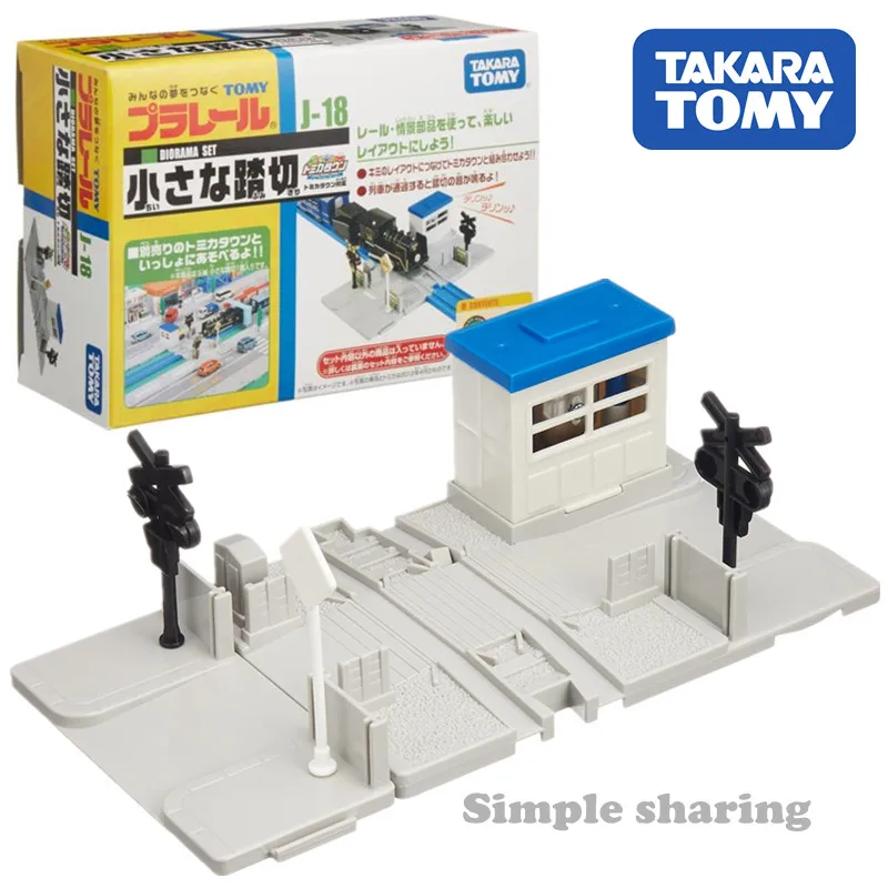 Takara Tomy Tomica железной дороги аксессуар J 18 небольшой перекрёсток Playset коробки