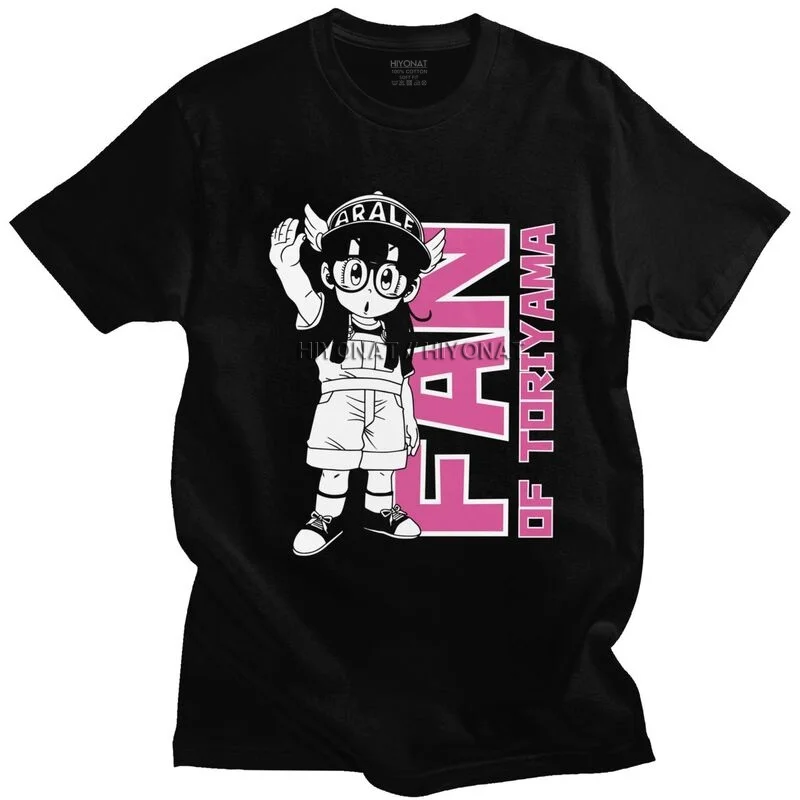 

Arale Toriyama футболка для мужчин 100% хлопок футболка городские футболки с коротким рукавом Dr Slump Аниме Манга свободная одежда