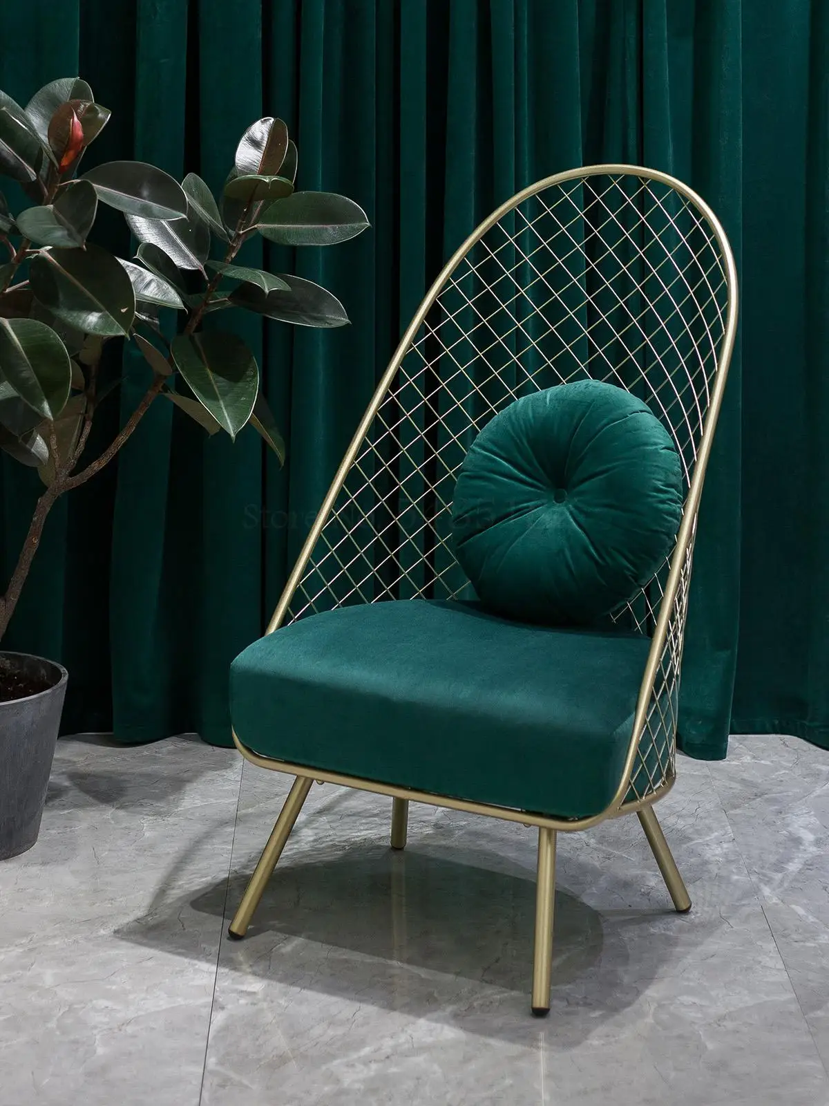 Роскошный светлый сетчатый красный скандинавский ленивый диван Tieyi Ins кресло для