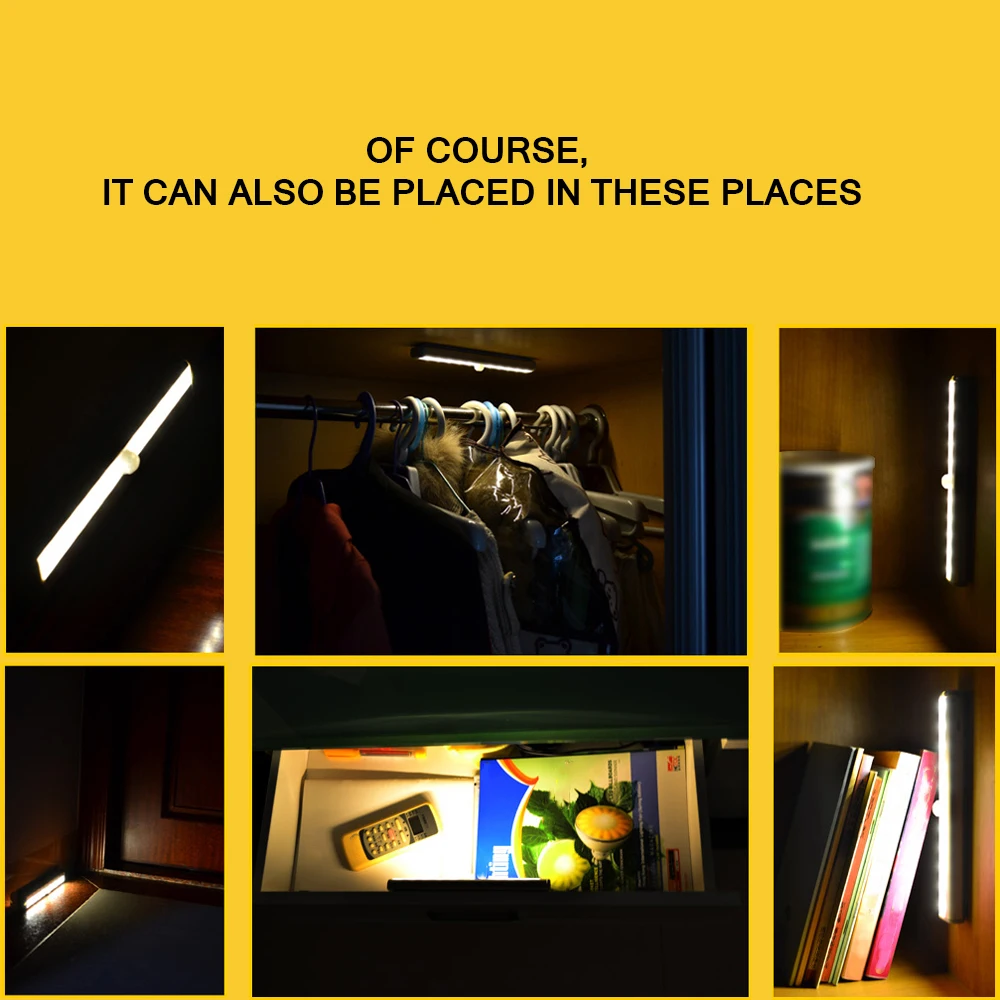 Датчик движения Ночной светильник питьевой 6/10 светодиодные светильники для