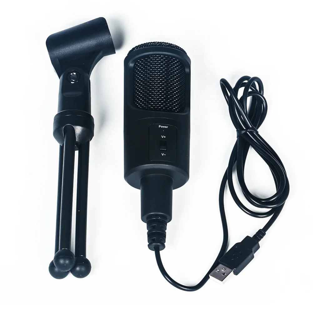 For Computer Home USB Microphone Plug And Play Easy Install Speech Studio Recording Cardioid Condenser Laptop Multifunctional |