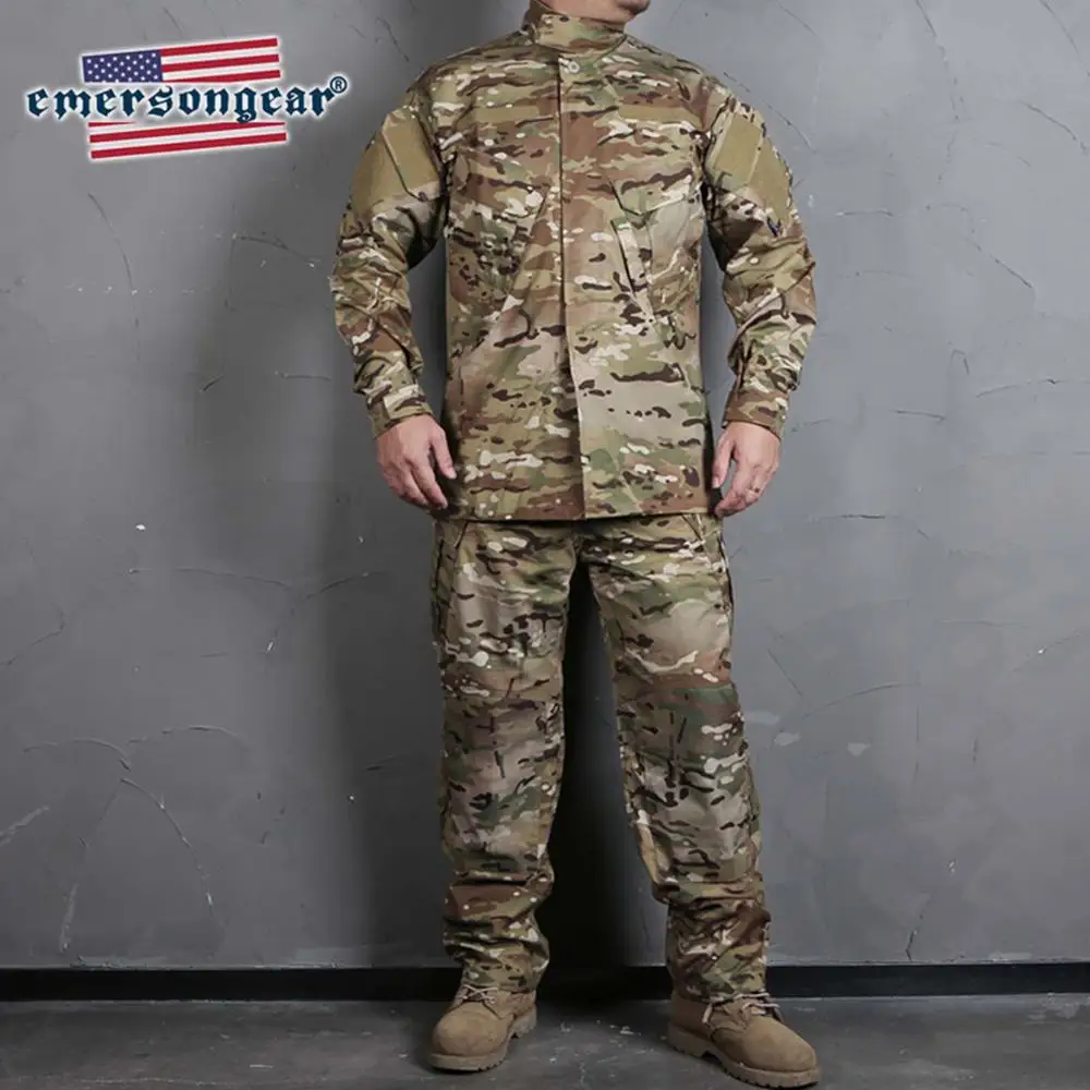 Фото Emersongear Tactical Field BDU Combat R6 Комплект Рубашка Брюки Униформа Костюмы Штурмовая тренировочная одежда Охота Пеший туризм Кемпинг EM6930 №2