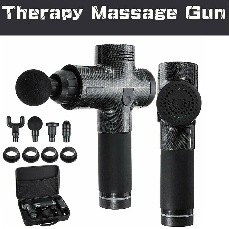 Massage Gun Cordless Rechargeable Muscle Stimulator Deep Tissue Massager Device Body Relaxation Slimming Shaping Pain Relief