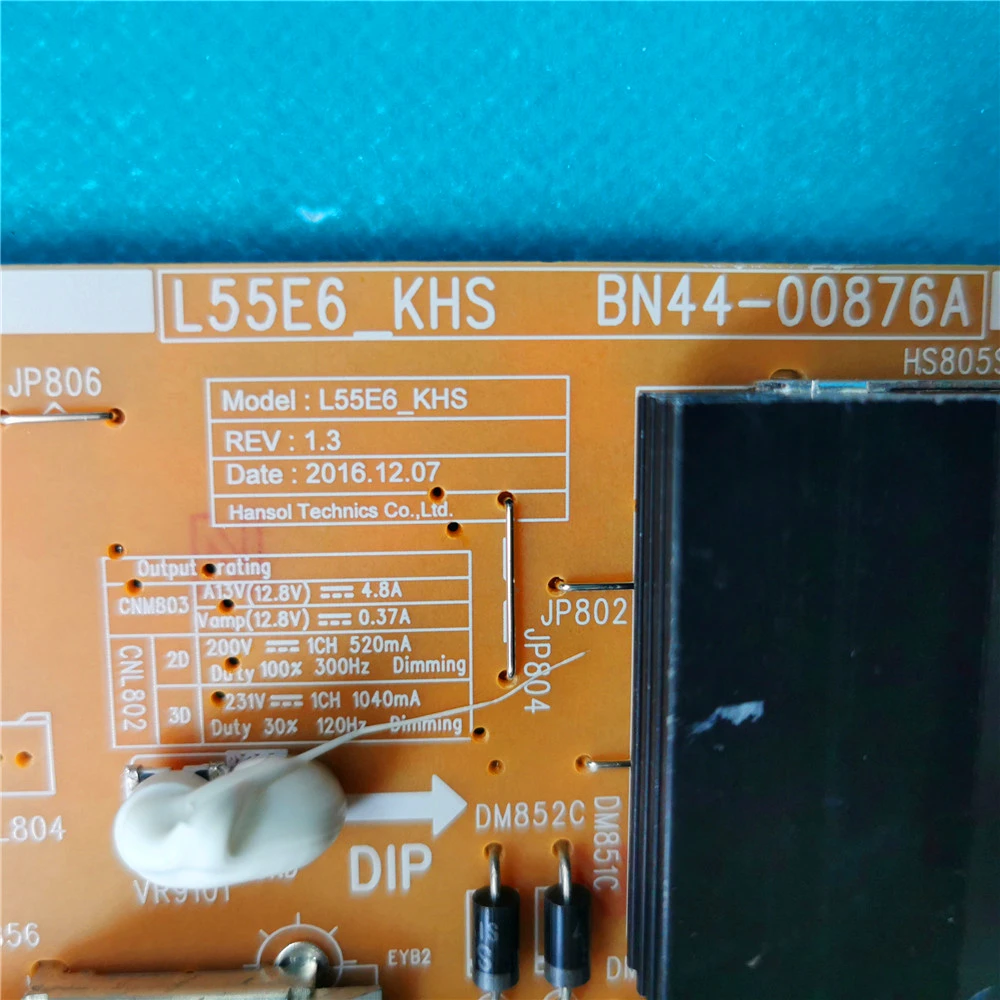 New Original Power Board Card Supply BN44-00876A L55E6_KHS For UE49KU6400S UE55MU6670U UE55MU6470U UE49M6670UXXU UN55MU700DFXZA
