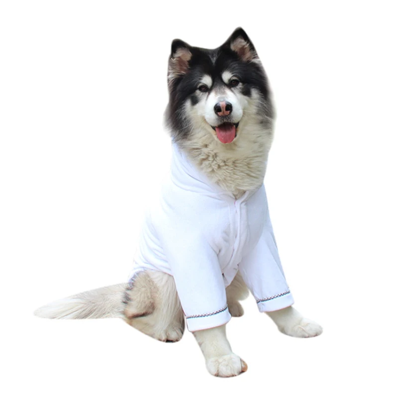 Большой халат для собак Corgi Samoyed золотой ретривер Хаски Лабрадор большая собака банное полотенце Пудель Бишон одежда для французских бульдогов купальная одежда