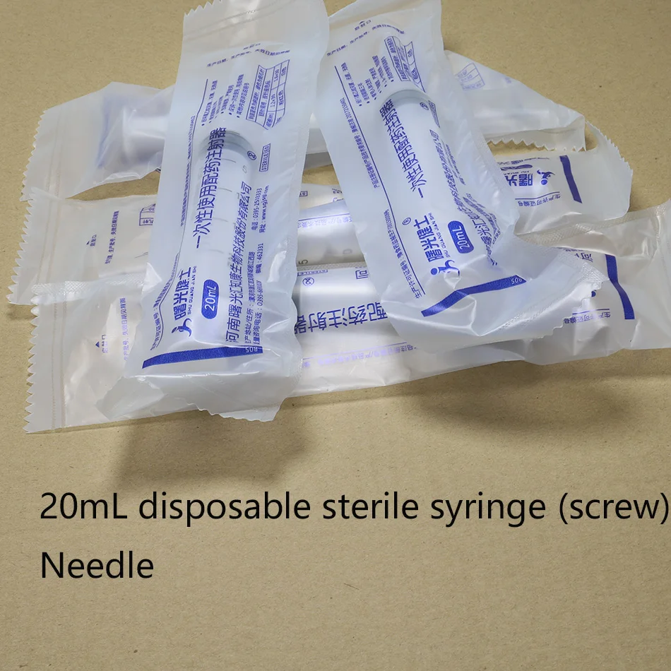 

1ml 2.5ml 5ml 10ml 20ml 50ml Luer lock sterile Syringe With Sharp End Tip Needle screw Cap Dispensing