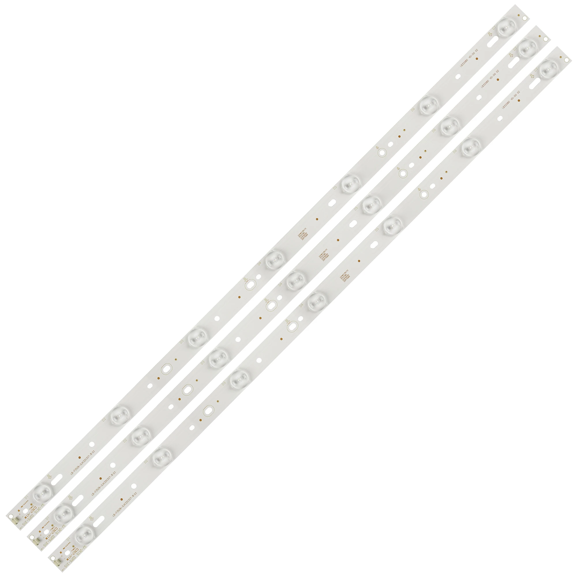

1 комплект = 3 шт. LBM320P0701-FC-2 Светодиодная лента-подсветка 32PFK4309-TPV-TPT315B5 32PFK4309 32PHS5301 TPT315B5 LB-F3528-GJX320307-H 32E200E