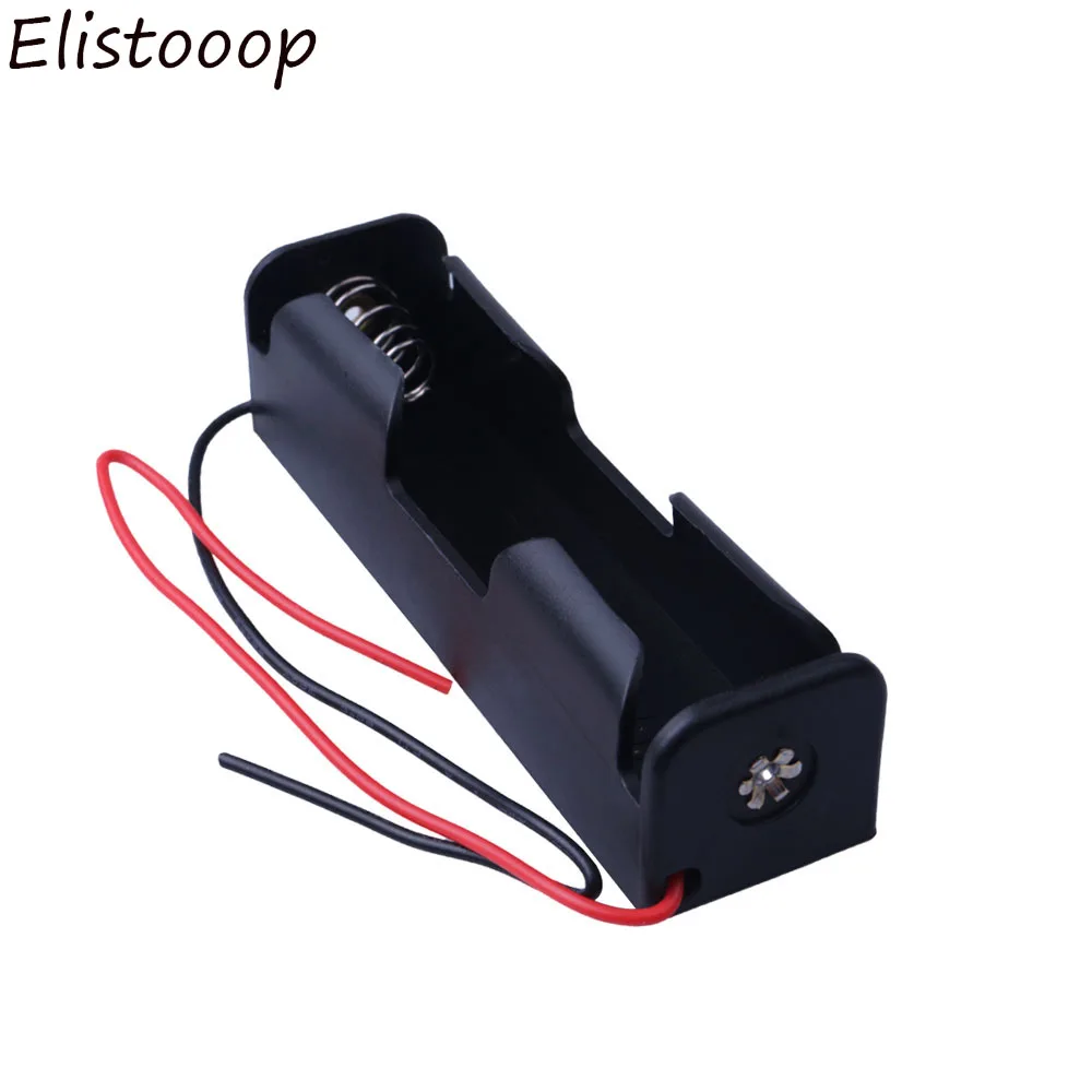 Пластиковый Чехол для аккумулятора 18650 контейнер хранения с проводными выводами