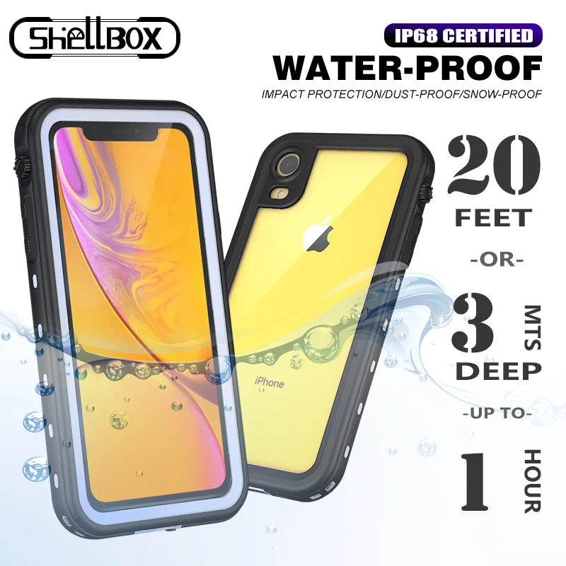 Водонепроницаемый чехол Shellbox IP68 Прозрачный ударопрочный силиконовый подводный