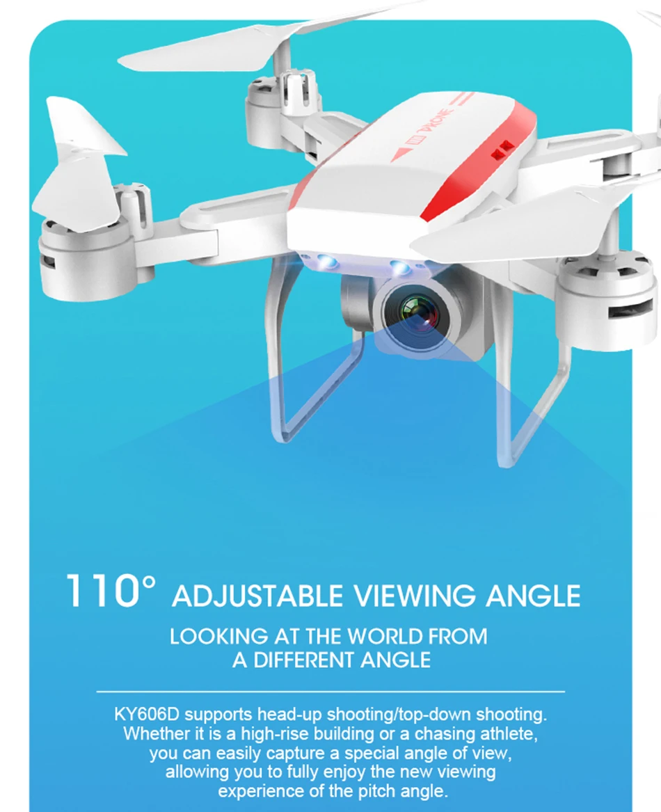 KEELEAD Дрон KY606D 4K 1080P HD wifi камера дроны режим удержания высоты складной Радиоуправляемый квадрокоптер с камерой VS E58 SG106 мини Дрон