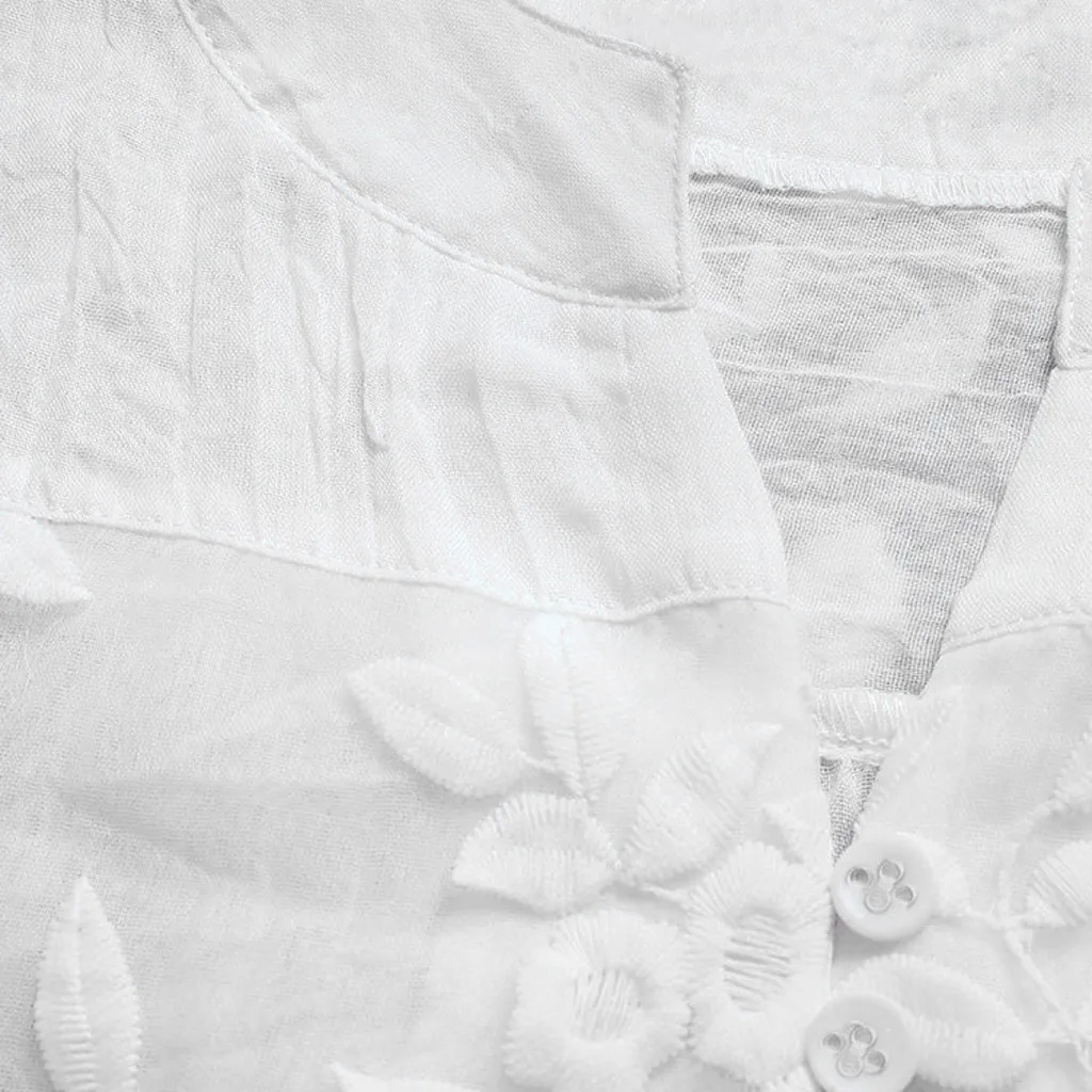 

Womens Tops And Blouses VogueLoose Linen Soild Lace Splice Tops Short Sleeve Tunic Shirt Blouse Fashion Woman Blouses Nice