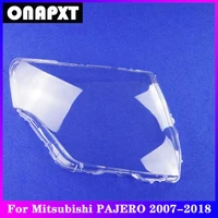 for mitsubishi pajero plastic cover lampshade headlight cover glass headlamp transparent head light case lamp shell v87 v93 v97