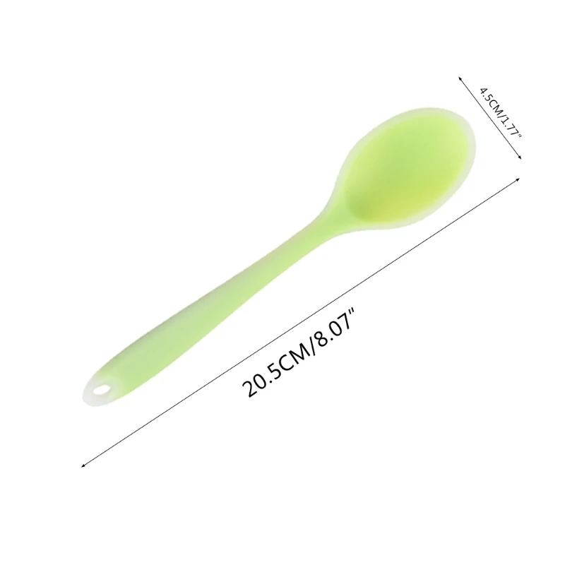 1 шт. маленькая разноцветная силиконовая ложка термостойкая антипригарная