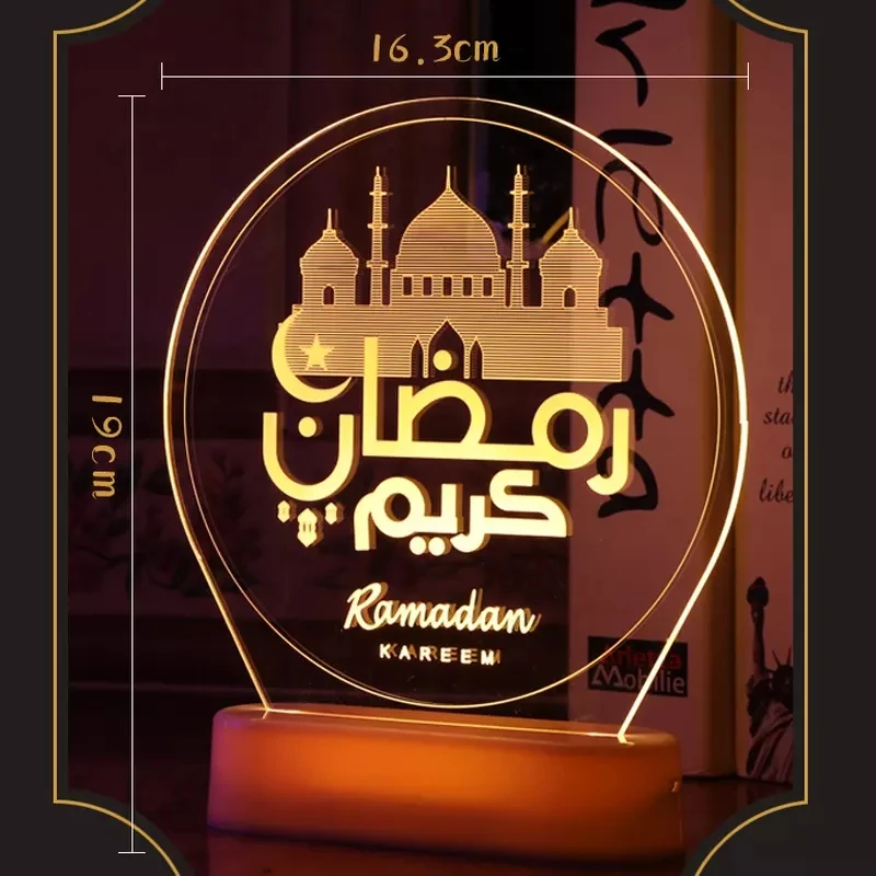 

Ramadan Decorations Star Moon Led Night Light Islamic Muslim DIY Party Decoration Ramadan Decorations for Home EID Mubarak