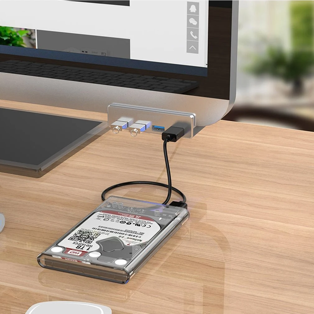 

usb hub all-aluminum 4-port usb3.0 splitter computer notebook converter buckle extension HUB line