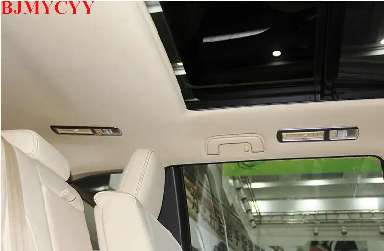 BJMYCYY автомобильный Стайлинг для 2014 2015 Toyota Highlander Kluger ABS хромисветильник чтения