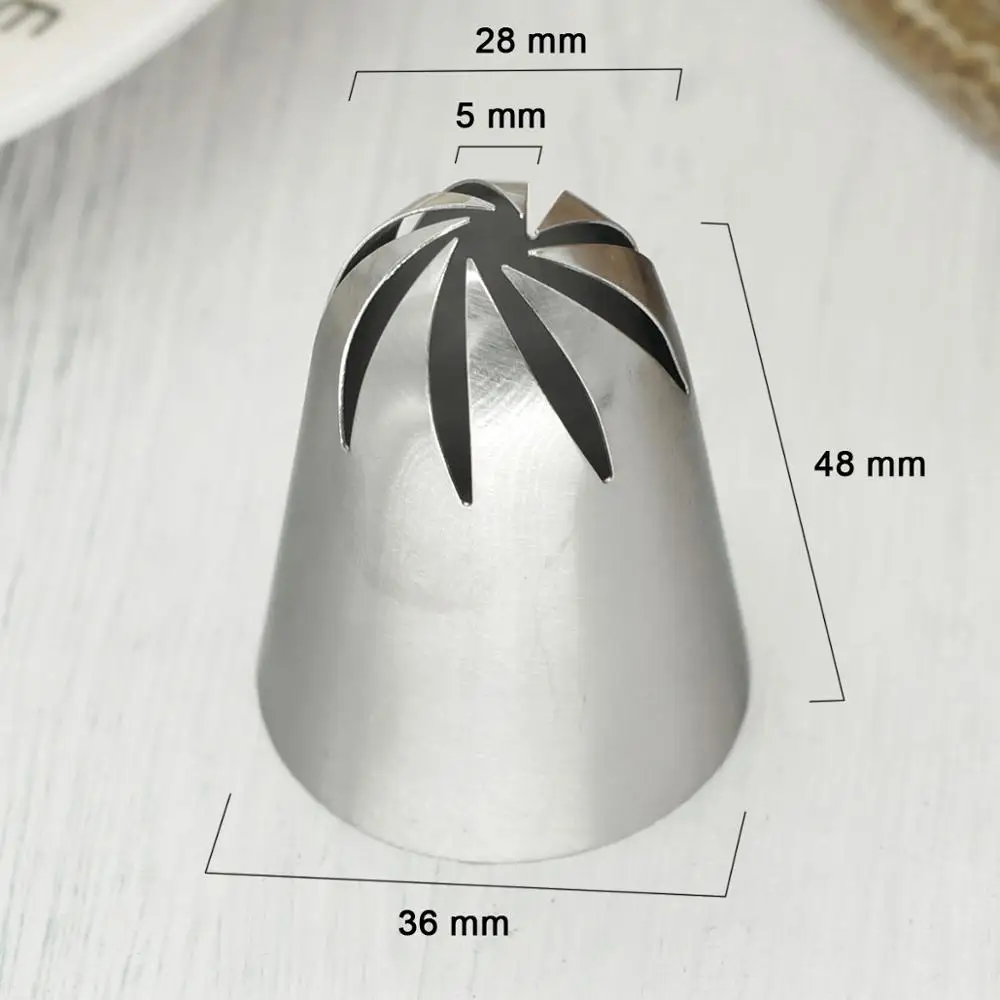 

Super large Size Piping Nozzle Set Closed Star Icing Tips For Cake Cupcake Cream Flower Paste Decorating Nozzles DIY Meringue
