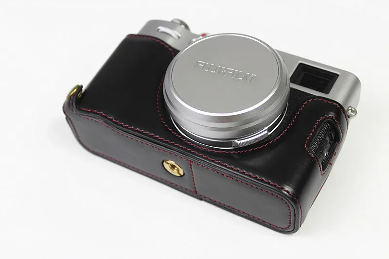 Кожаный половинный чехол для камеры FUJIFILM FUJI X100 X100S X100T X100F X100V | Электроника