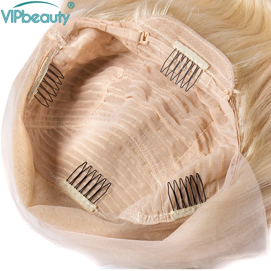 613 Синтетические волосы на кружеве парик светлые Тело Волна 13x6 парики из