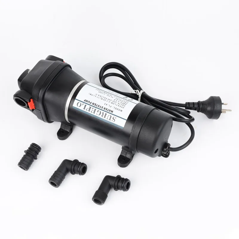 DC 110V 220V 180W автоматический бытовой переключатель давления самовсасывающий мембранный насос большой поток дренаж пемпп