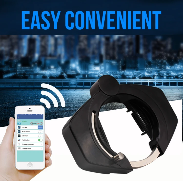 Велосипедный замок, Bluetooth, умный замок, Противоугонная сигнализация, без ключа, приложение, управление, водонепроницаемый, велосипедный замок