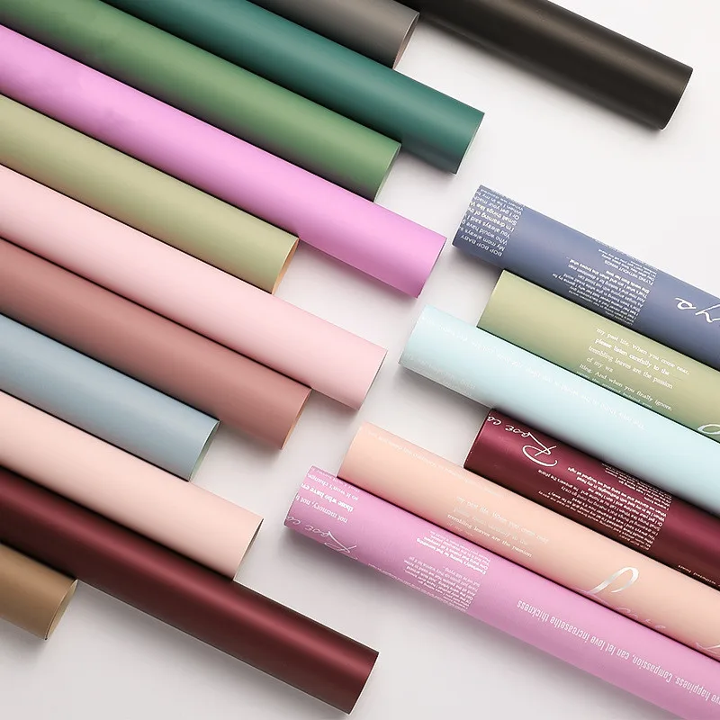 20 шт./лот двухцветная подарочная упаковочная бумага сделай сам для упаковки