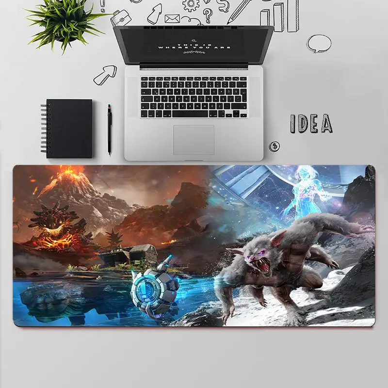 

FHNBLJ Top Quality ARK Genesis Season Pass Locking Edge Mouse Pad Game Free Shipping Large Mouse Pad Keyboards Mat