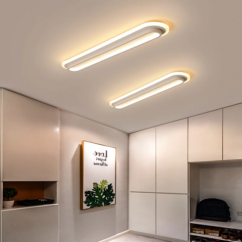 NEO Gleam-Lámpara de araña led moderna para sala de estar, dormitorio, pasillo, rectangular, Deco para el hogar, 110V, 220V, lámpara de iluminación de techo