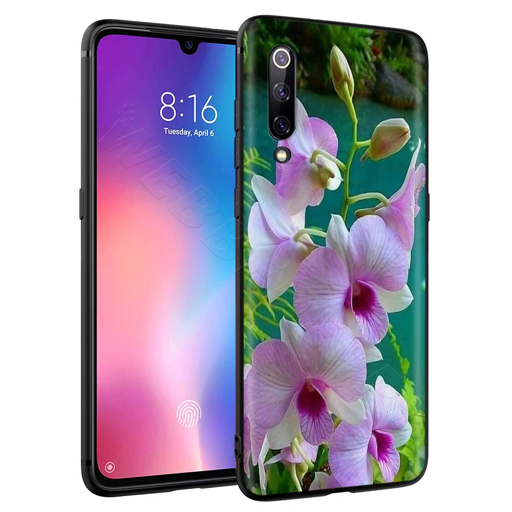 Цветной чехол с цветами орхидеи для Xiaomi Redmi 4A 4X 5 5A 6 6A 7 7A S2 Note Go K20 Pro Plus Prime 8T|Бамперы|