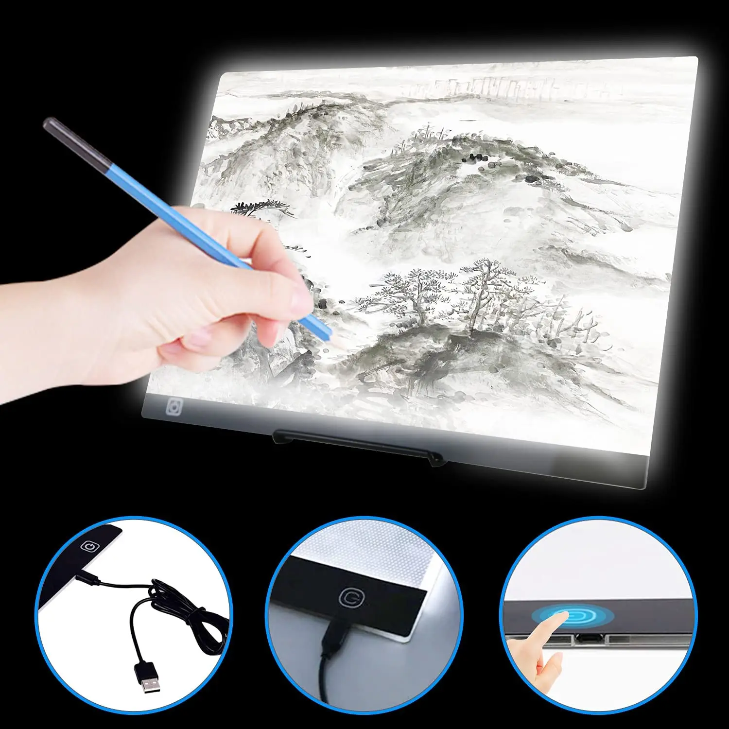 

A2/A3/A4/A5 LED Light Pad for diamond painting Artcraft Tracing Light Box Copy Board Digital Tablets Painting Drawing Tablet