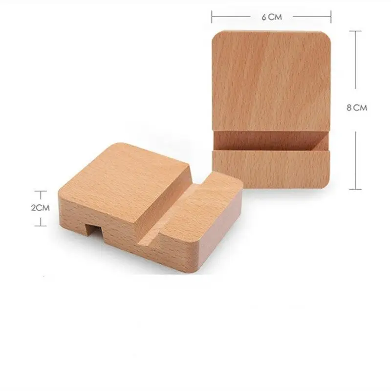 Подставка держатель для мобильного телефона из Букового дерева IPhone Samsung