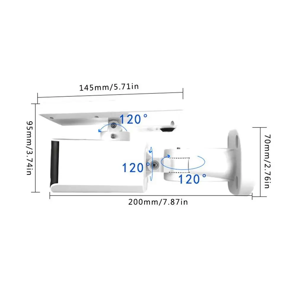 

Square Shape Dummy Solar Powered Camera High Simulation Fake Camera Flashing Red Light Home Security Camera Monitor