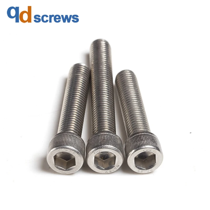 

304 M10 Hexagonsocketcapscrews knurled inner hexagon stainless steel bolt DIN912 GB70.1